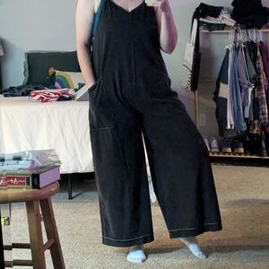 Black Wide-Leg Jumpsuit